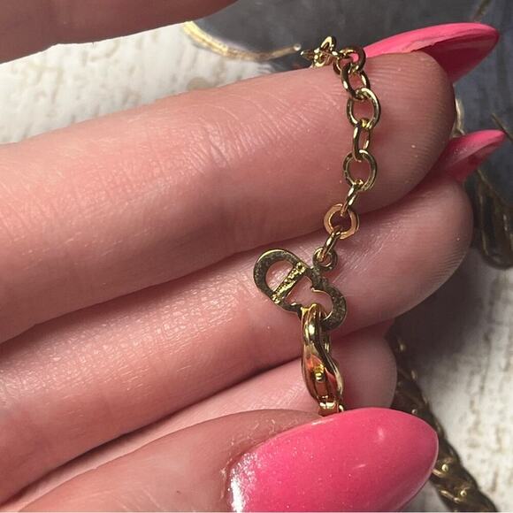 Christian Dior Gorgeous Vintage Gold and Rhinestone Sparkling Collar Necklace D2 - Picture 2 of 8